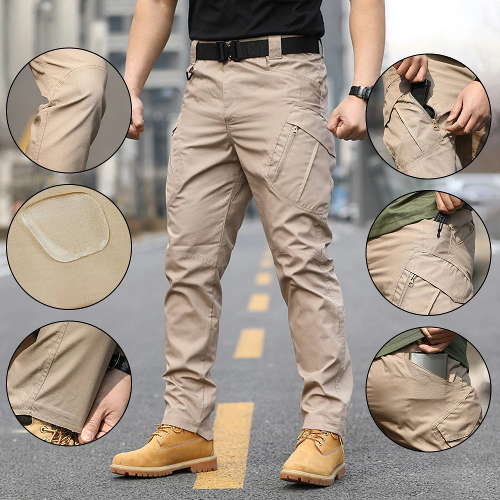 IX9 tactical overalls pants four seasons wear men's assault pants outdoor camouflage training pants wear-resistant multi-pocket