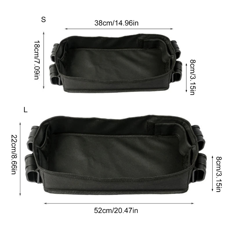 Children's Strollers Organiser Tray Dinning Plate with Mesh Pockets & Cup Holder