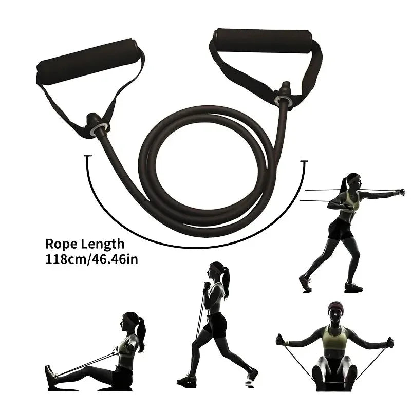 Resistance Bands With Handles, Exercise Bands, Workout Bands With Handles For Men Women, Strength Training Equipment At HomeJ